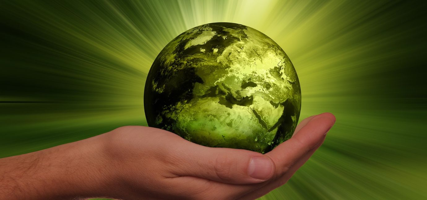 ESG green hand