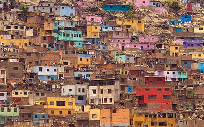 Favelas of Lima Peru