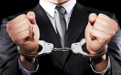 businessman handcuffs