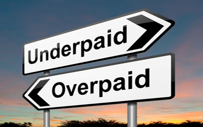 Underpaid overpaid