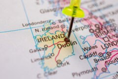 Ireland map pin